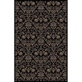 Concord Global Trading Concord Global 49437 7 ft. 10 in. x 9 ft. 10 in. Jewel Damask - Black 49437